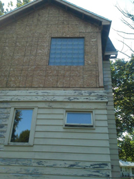 large window after installation