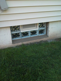 Glass Block basement window