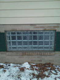 large basement window