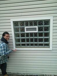 large garage window