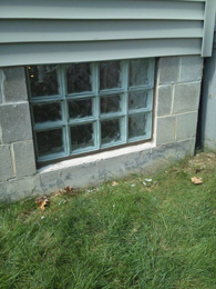 Glass Block Basement Window