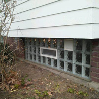 large basement window